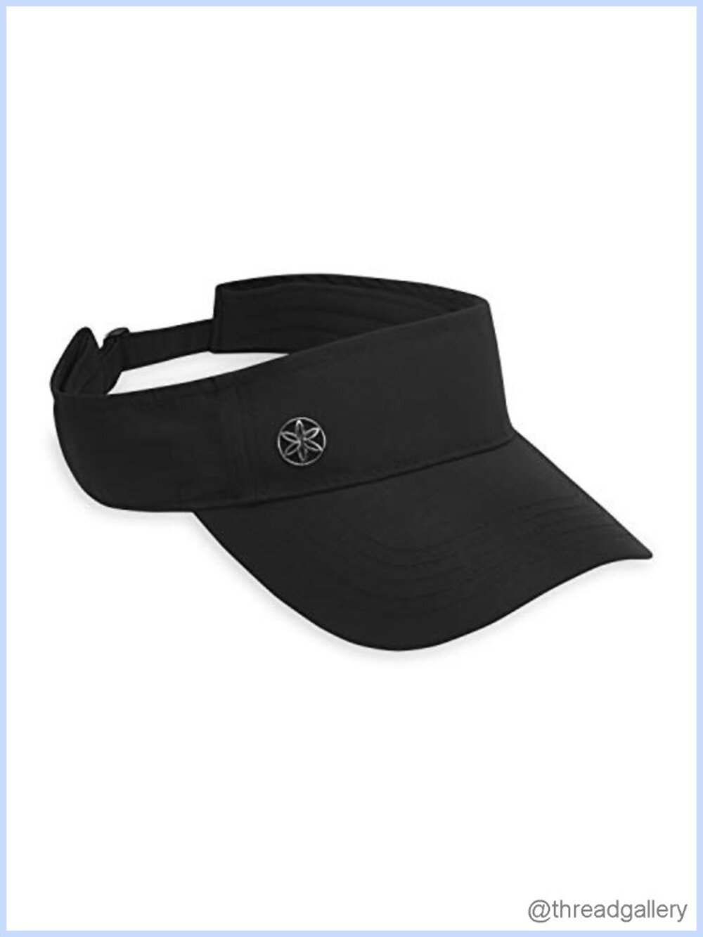 Gaiam Classic Fitness Sun Visor Moisture-Wicking Women Black